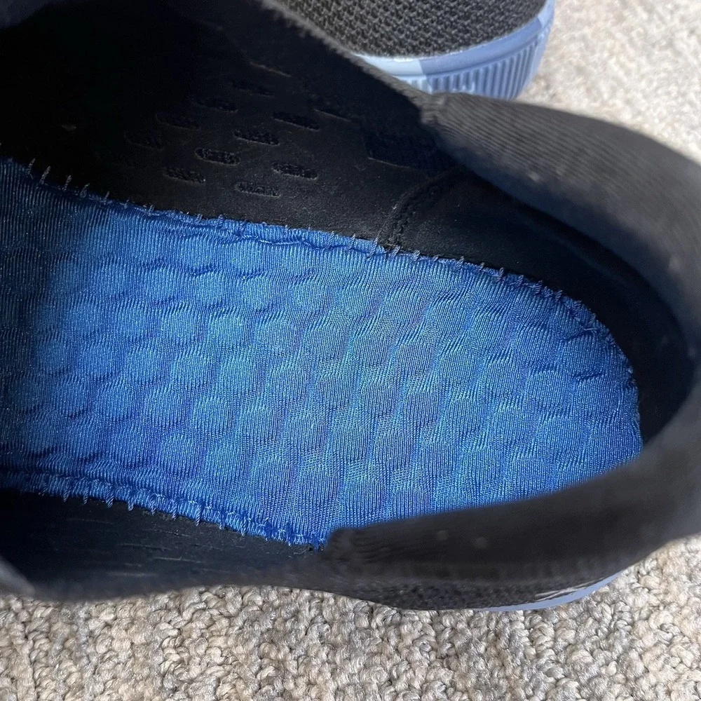 Flux Footwear Adapt Trainer Mens Size 13 Black Knit Blue Camo Gym Shoes Sneakers